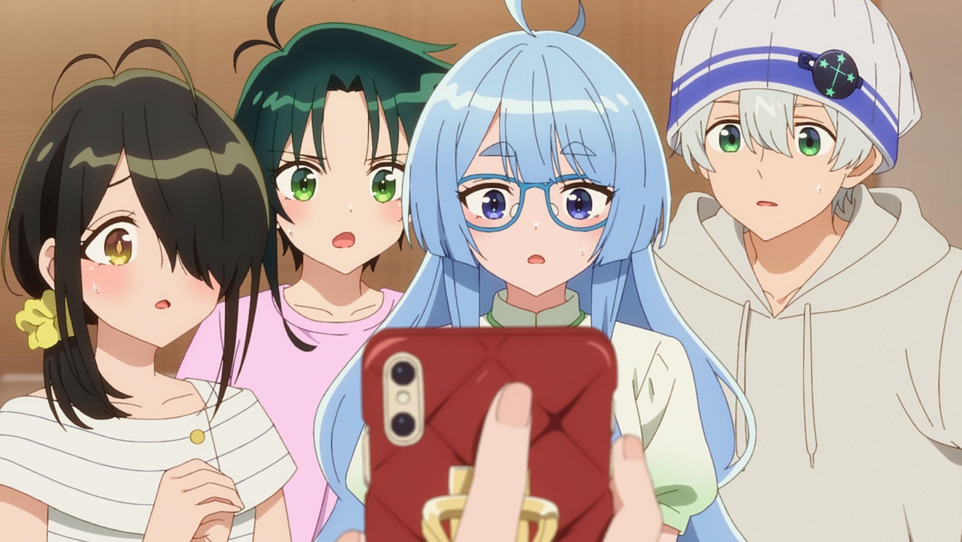 Banri shows Ouka's location to others (Image via Doga Kobo)